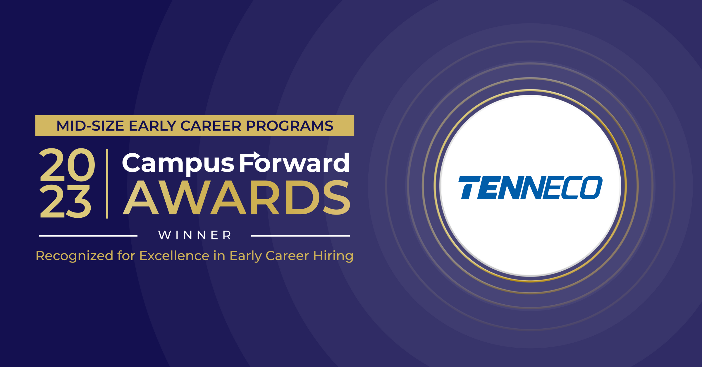 Tenneco 2023 Campus Forward Award Winner